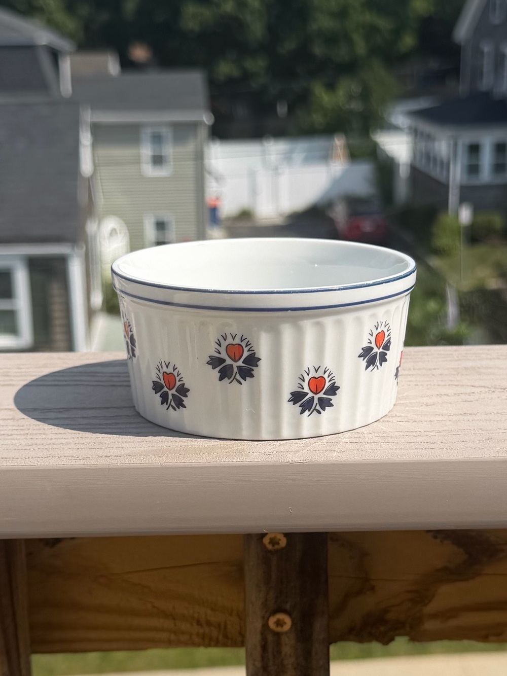 Schmid Design Folio Brasserie Line Souleiado Print Mini Casserole Dish, Vintage